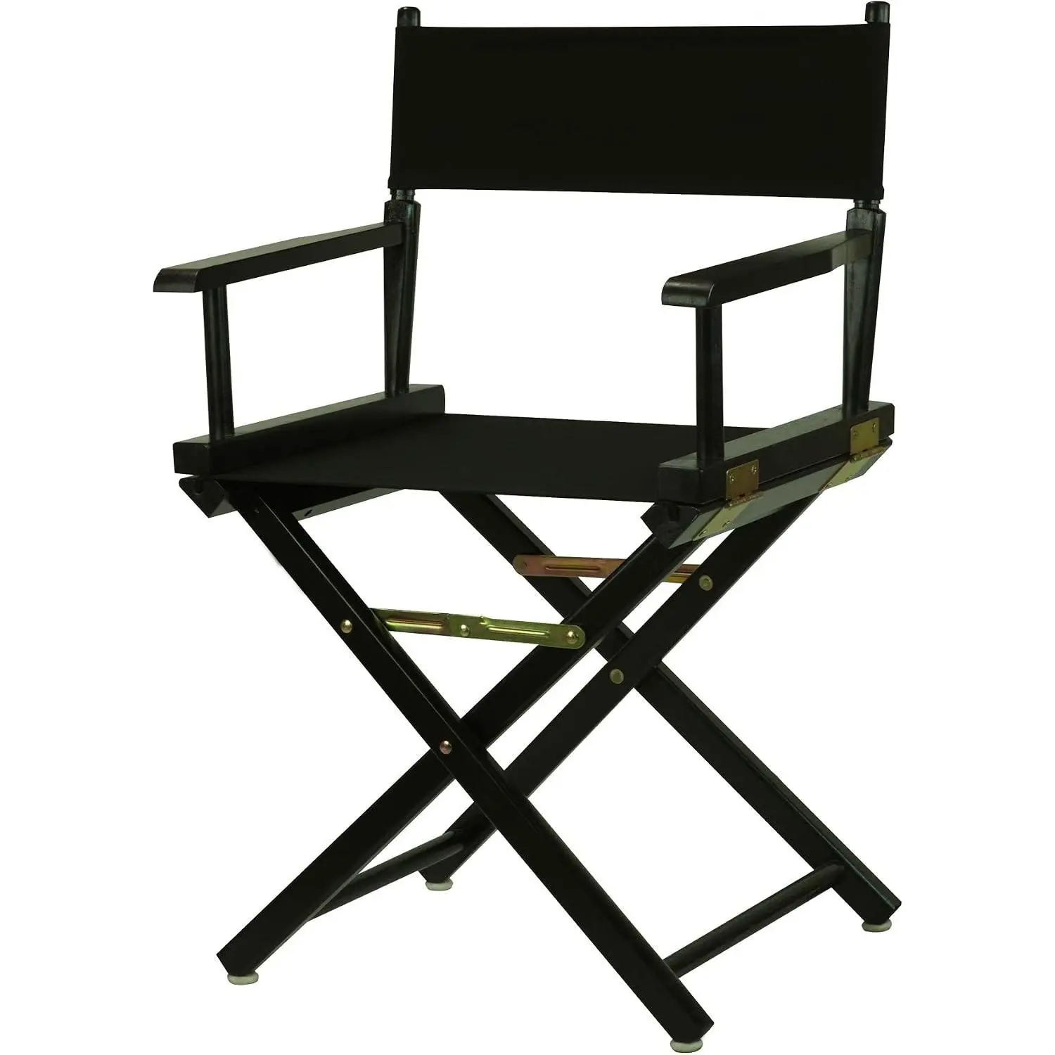 Director's Chair,Black Frame/Black Canvas,18" - Classic Height