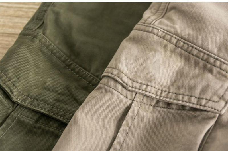 Cotton Washed Overalls Shorts Men's Yu Wenle Same Style Leisure Sports Multi-Pocket Straight-Leg Wide-Leg Pants Men short hombre