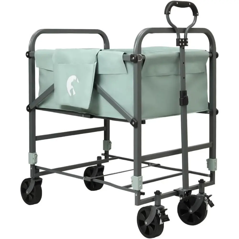 Gaomon Folding Dog Bath Tub for Small & Medium Pets – 4-Level Adjustable Height, 360° Swivel Wheels with Brakes, Waterproof Non-Slip Design, Hair Filter & Drain Hose, Portable for Indoor/Outdoor