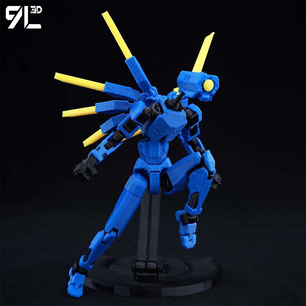 Lucky13 Dummy13 Ultrakill V1 Series Anime Characters-3D Printed Multi-Jointed Deformable Body Posing Model Multi-color Toys Gift