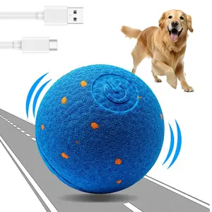 Smart Interactive Dog Toy, Automatic Moving, Bouncing, and Rotating, Aggressive Chewers - Bouncy & Throwable,E-TPU Material,  Active Rolling Ball for pet,Fun toys, pet accessories