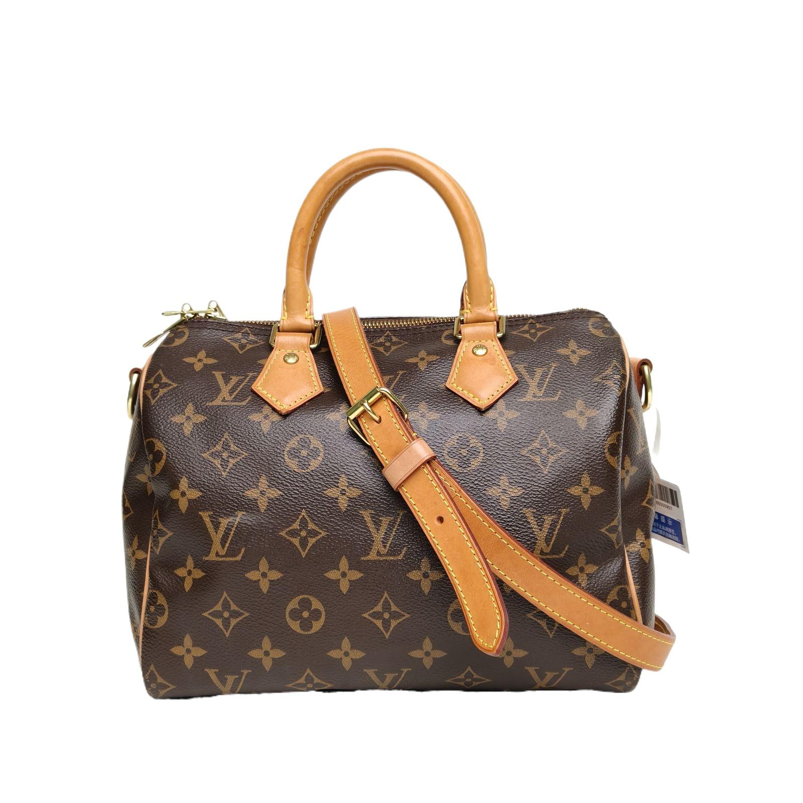 Pre-owned Louis Vuitton 【Diz】P216346478LOUIS VUITTON Speedy 25 with Shoulder Strap