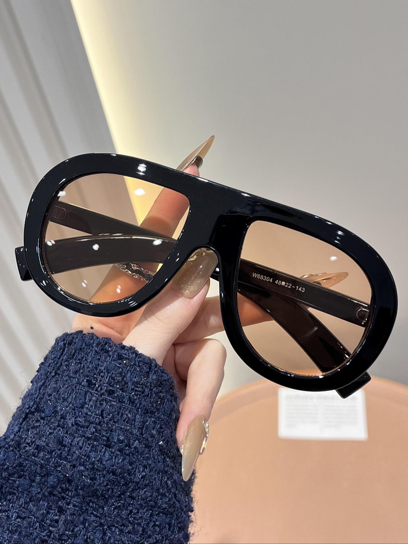 Unisex Fashionable All-match Tinted Lens Sunglasses, Trendy Casual Sunglasses for Everyday Use, Fashion Accessories for Outdoor Activities, High Quality Sunglasses, Fashionable Frames Sunglasses