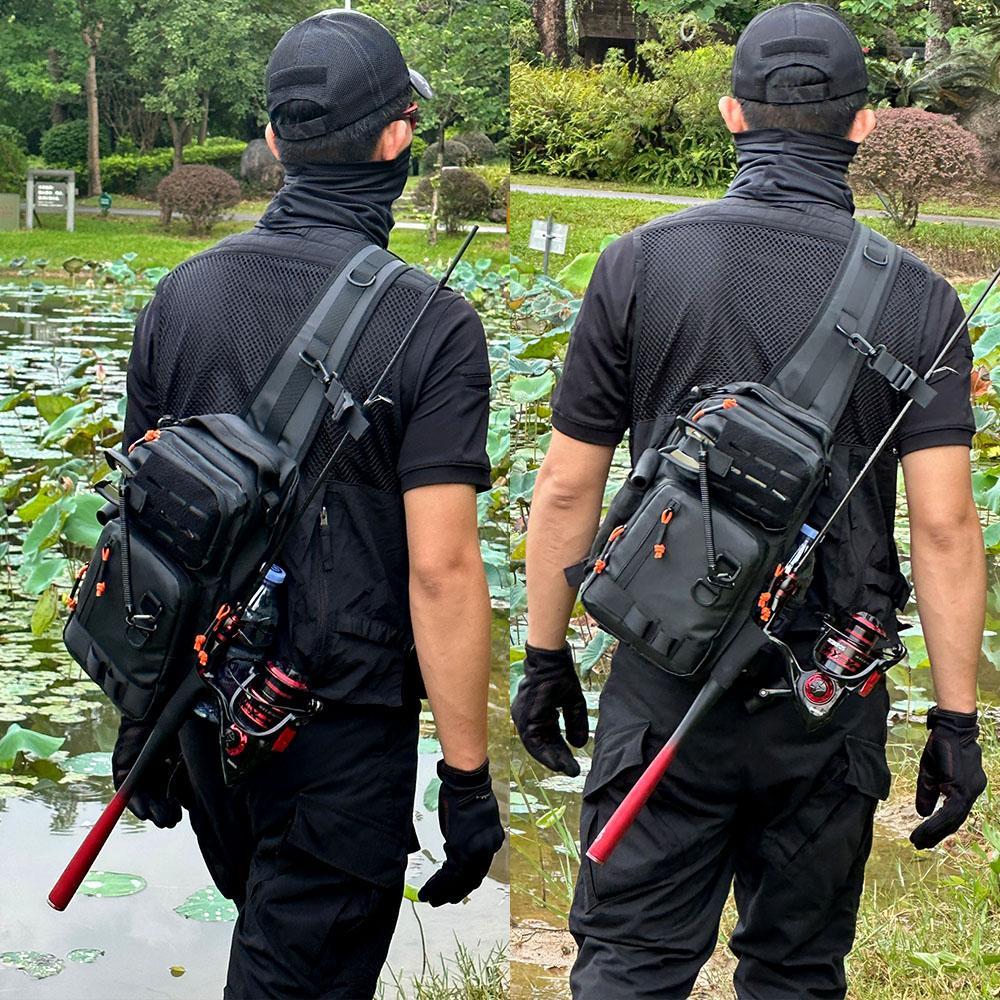 Outdoor Tactical Chest Bag, Tactical Crossbody Bag, Multifunctional Durable Large Capacity Sports Backpack, Shoulder Bag for Hiking Cycling, Sports & Outdoor Accessories