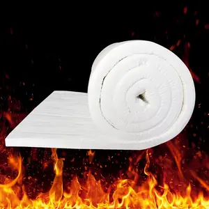 2400F Rated Ceramic Fiber Blanket Fireproof Insulation Baffle 24"x12"x1" Thick High-Temperature Resistant for Pizza Ovens Stoves Kilns Forges Pipes