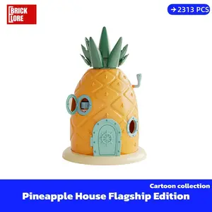 [BrickLORE](SHIP FREE) Pineapple House Flagship Edition Cartoon collection 2313 Pieces