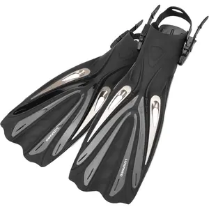 Scuba Diving Open-Heel Fins with Adjustable Buckles, Powerful & Efficient for Snorkeling, Freediving