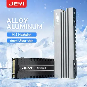 JEYI M.2 SSD Aluminum Alloy Heat Sink, 6mm Ultra-Thin Design, 237W/(m-K) High Thermal Conductivity, Compatible with PC, PS5, Laptop, ITX Systems