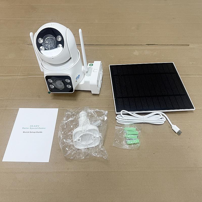 WiFi camera, power-free monitor, outdoor waterproof, high-definition, remote control via mobile phone, card-insertable dome camera