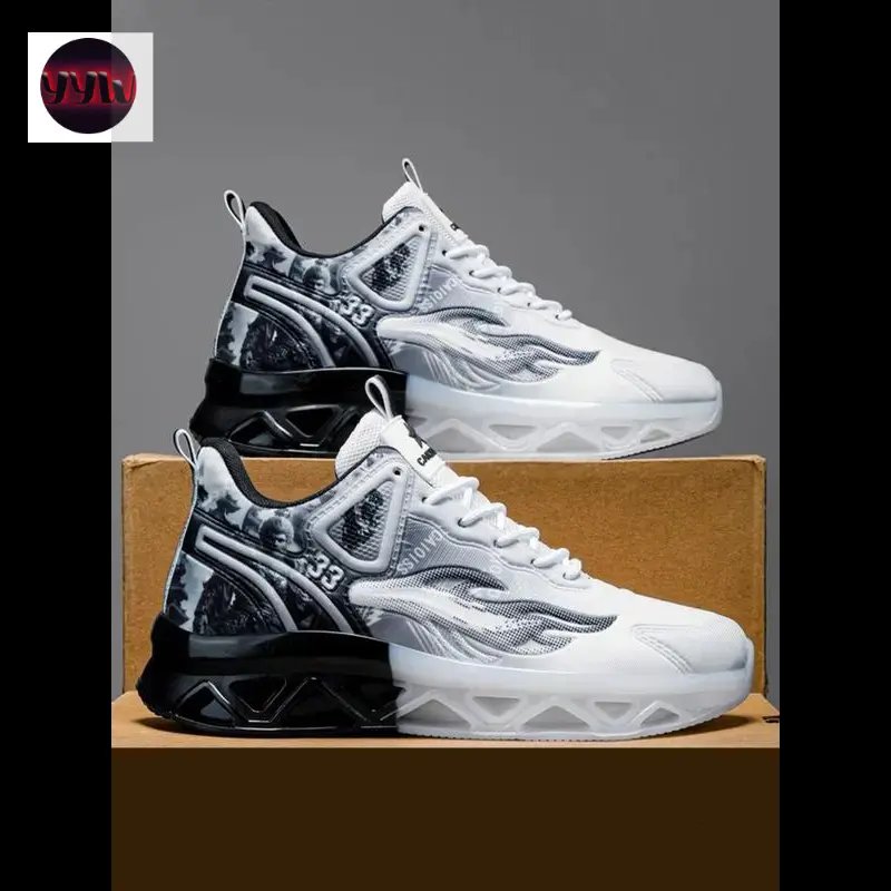 YYW1 (New)Men's Fashionable Lace Up Low Top Sneakers, Casual Comfortable Breathable Running Shoes, Male All-match Round Toe Shoes Daily (Gift)11