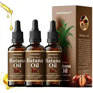 CARVENCHY Organic Batana Oil with Rosemary, Cold-Pressed Hair Treatment for Stronger, Thicker, Fuller Hair | Promotes Hair Growth & Scalp Health, Enriched with Vitamin E – Suitable for All Hair Types