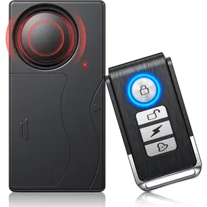 110dB Car Alarm System Anti-Theft Vibration Alarm with 10 Levels Adjustable Sensitivity Wireless Remote Anti Theft Device for Car Truck RV E-Bike Motorcycle