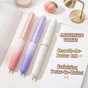 Aesthetic Twisted Egg Gel Pen | Cute Matte Pastel Jelly Ink Pen for School & Desk Decor | TikTok Made Me Buy It Vibes