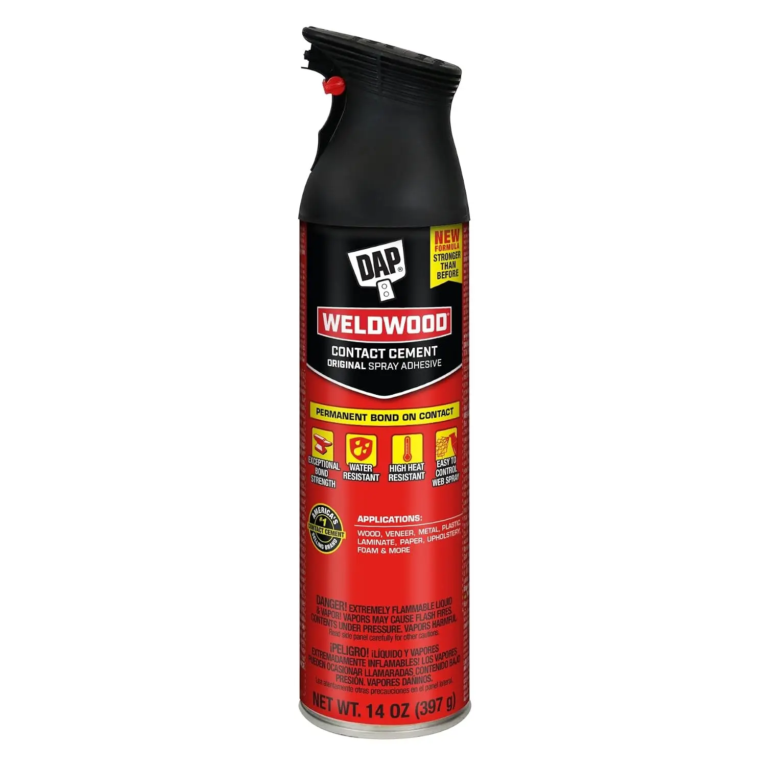 DAP Weldwood Original Spray Adhesive Contact Cement, Clear, 14 oz (7079800120)