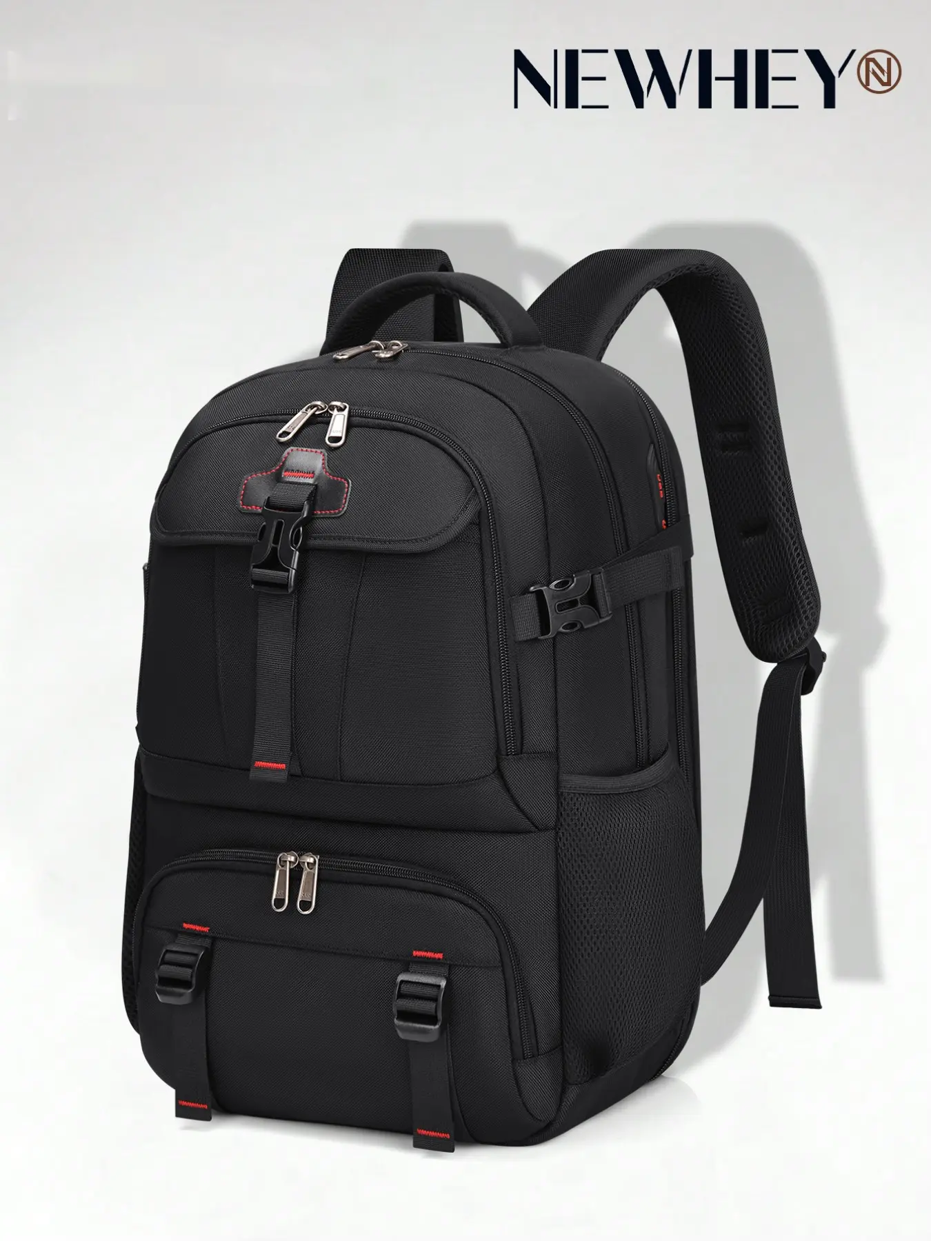 Lunch Backpack 17.3 Inch Laptop Backpack for Men Women, Waterproof Daily Work Backpack with USB Charging Port, Ideal for School Travel Business, Zipper Backpack