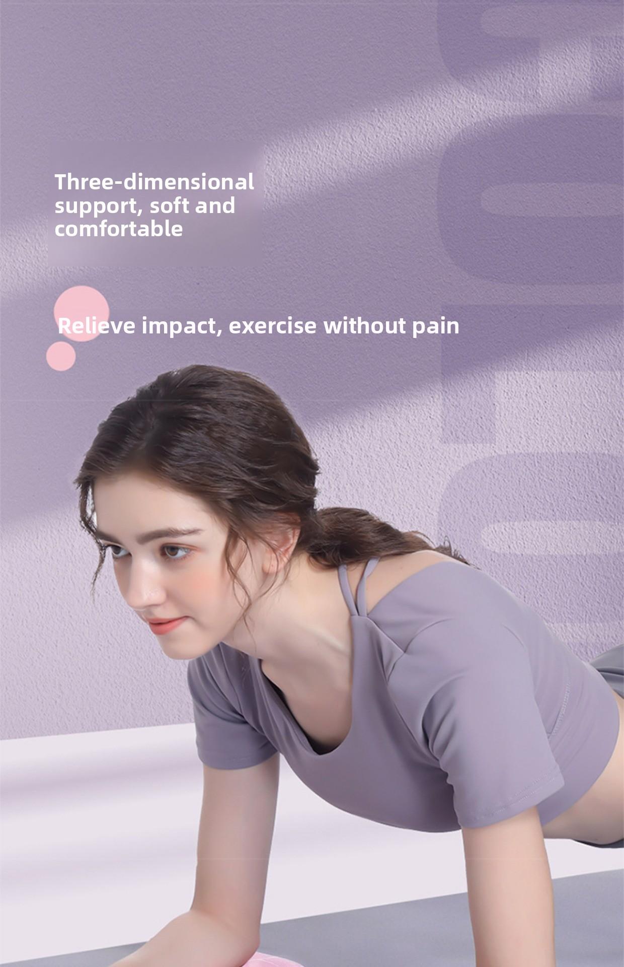 2-Pack Non-Slip Thickened Yoga Knee Pads, Yoga Mats, Portable Yoga Support Mats for Home and Gym Training, Fitness Mats