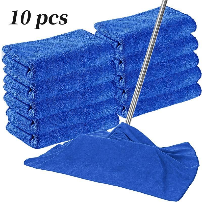 8/10/12 Pack Microfiber Towels, Reusable Kitchen Cleaning Towels, Soft Absorbent Car Wiping Cloths, Car Wash Microfiber Towel, Durable & Eco-Friendly