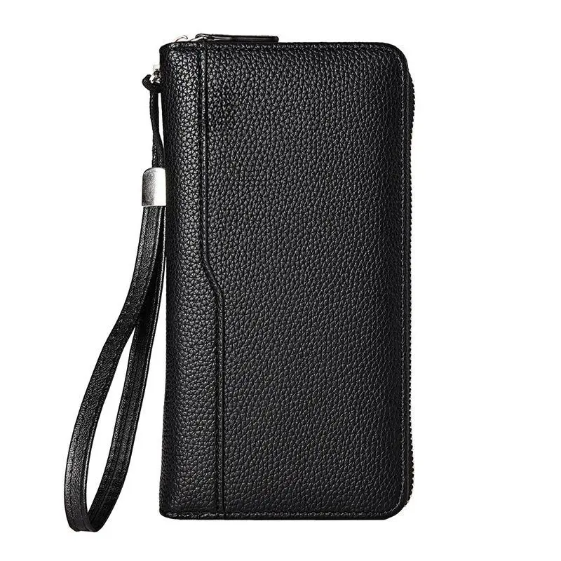New Long Zipper Clutch Wallet For Men, Stylish Business Casual Hand Purse With Multiple Card Slots And Large Storage Space For Cash, Cards And Small Belongings, Suitable For Daily Work, Business Meetings, Casual Outings And Daily Carrying For Young Men