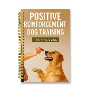 Positive Reinforcement Dog Training Guide, Spiral Notebook for New & Struggling Dog Owners, Gentle Reward-Based Methods, Train Any Breed