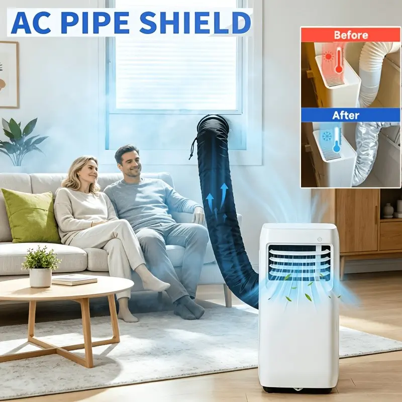 Portable Air Conditioner Hose Cover Wrap, Insulated Ac Duct Vent Sleeve, 5" & 5.9" Diameter, 59in Length, Heat Insulation, Freeze Protection