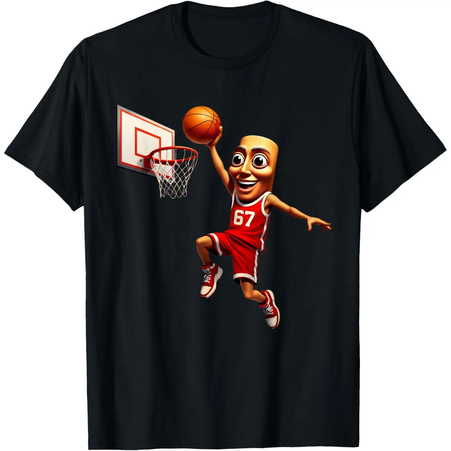 67 Jersey Tung Sahur Basketball Boys Dunk Internet Meme Kids T-Shirt