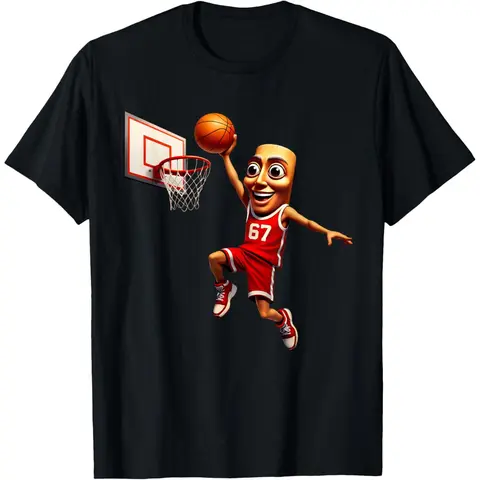 67 Jersey Tung Sahur Basketball Boys Dunk Internet Meme Kids T-Shirt