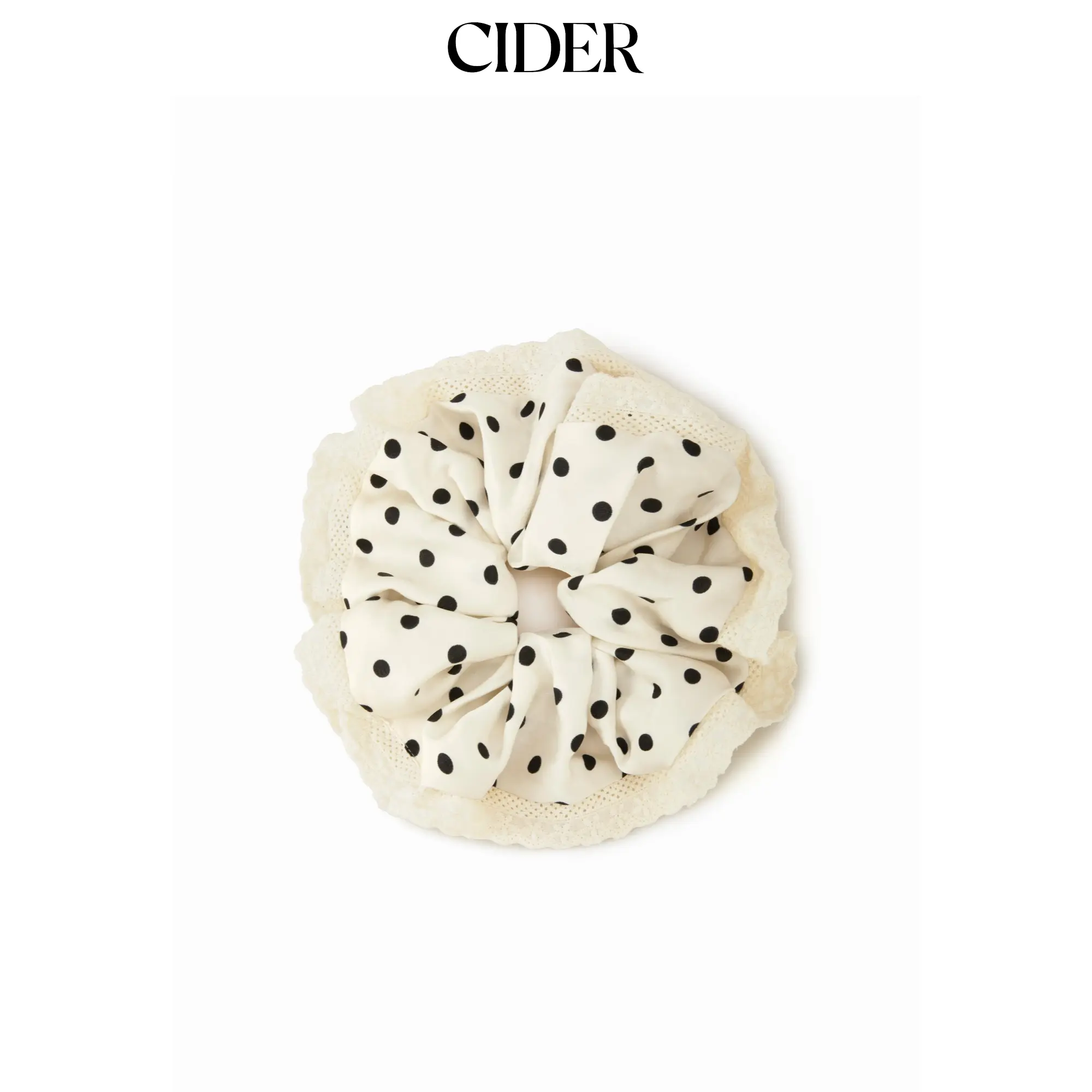 Cider POLKA DOT LACE SCRUNCHIE
