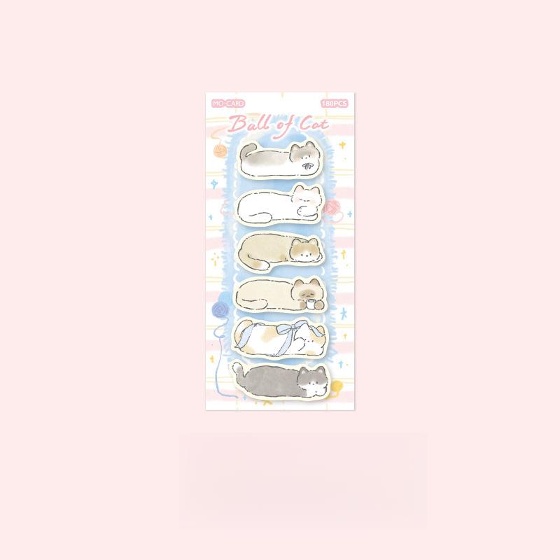 720 sheets/set of cartoon cute style post-it notes Cat theme Note-taking and message use can also be used to decorate notebook cards.