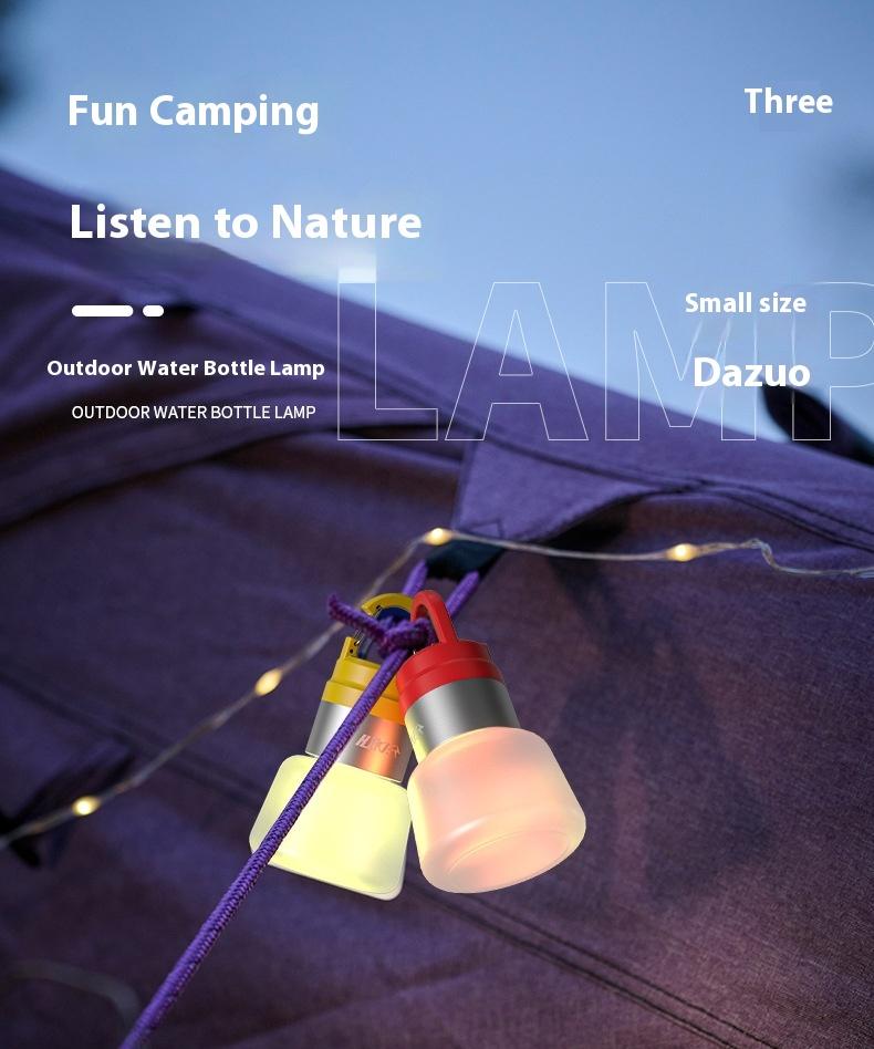 fast  shipping  items Bright LED Emergency Lanterns Lightweight and portable, tent party, outdoor lighting, romantic atmosphere, creative multi-functional color water bottle light, camping outdoor atmosphere light, flashing signal mode, waterproof, long b