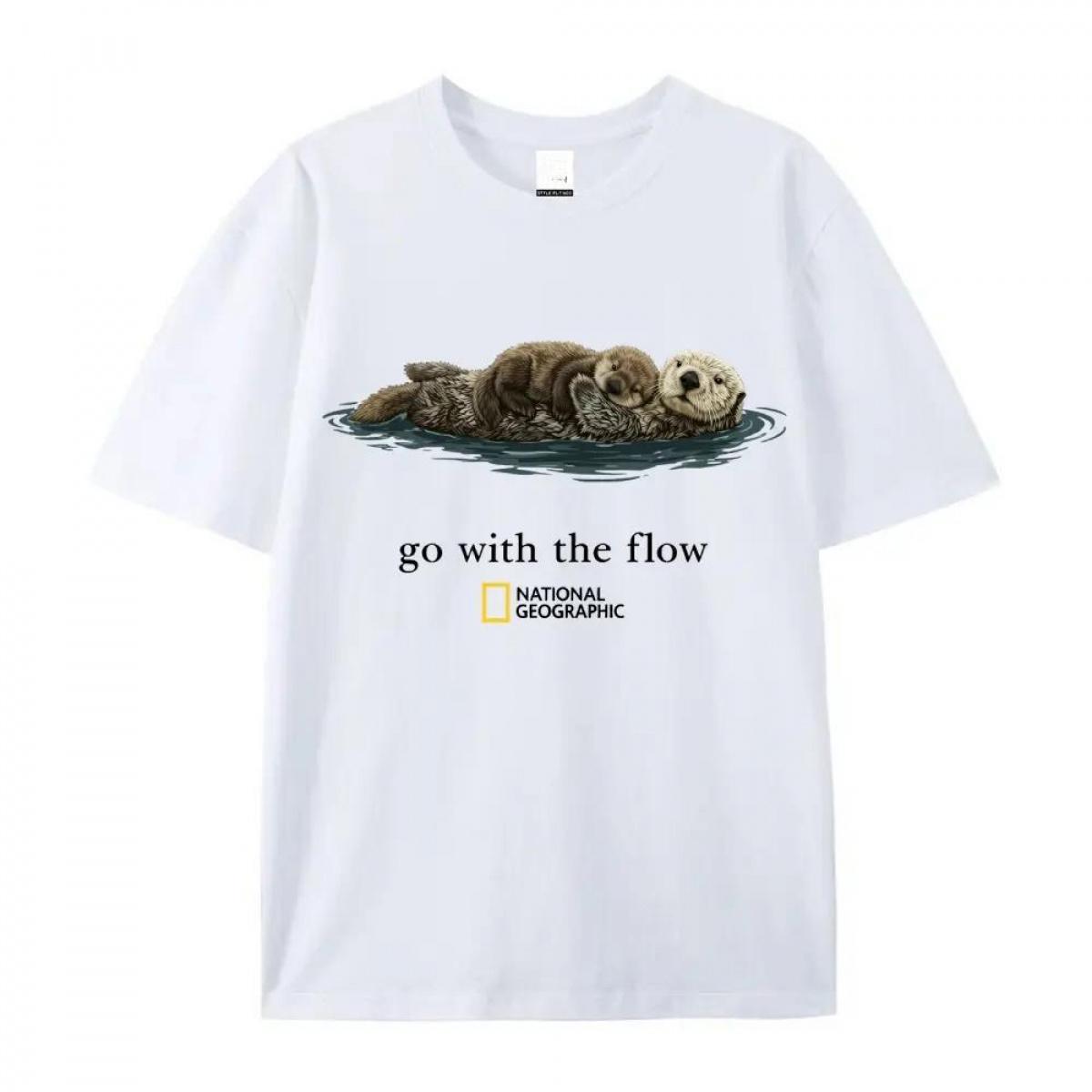 National Geographic "Go with the Flow" Unisex T-Shirt, Gift