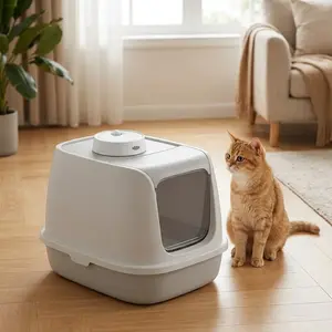 Automatic Cat Litter Deodorizer, Easy Hanging, Self-Adaptive Odor Removal, Multi-Scene Use, Compact Size, Effective Smell Elimination