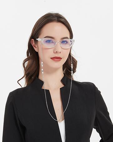 Blue Light Blocking Readers for Women - 2 Pair Ladies Computer Reading Glasses +1.25 Stylish Rectangular Frames Blue Ray Eyeglasses