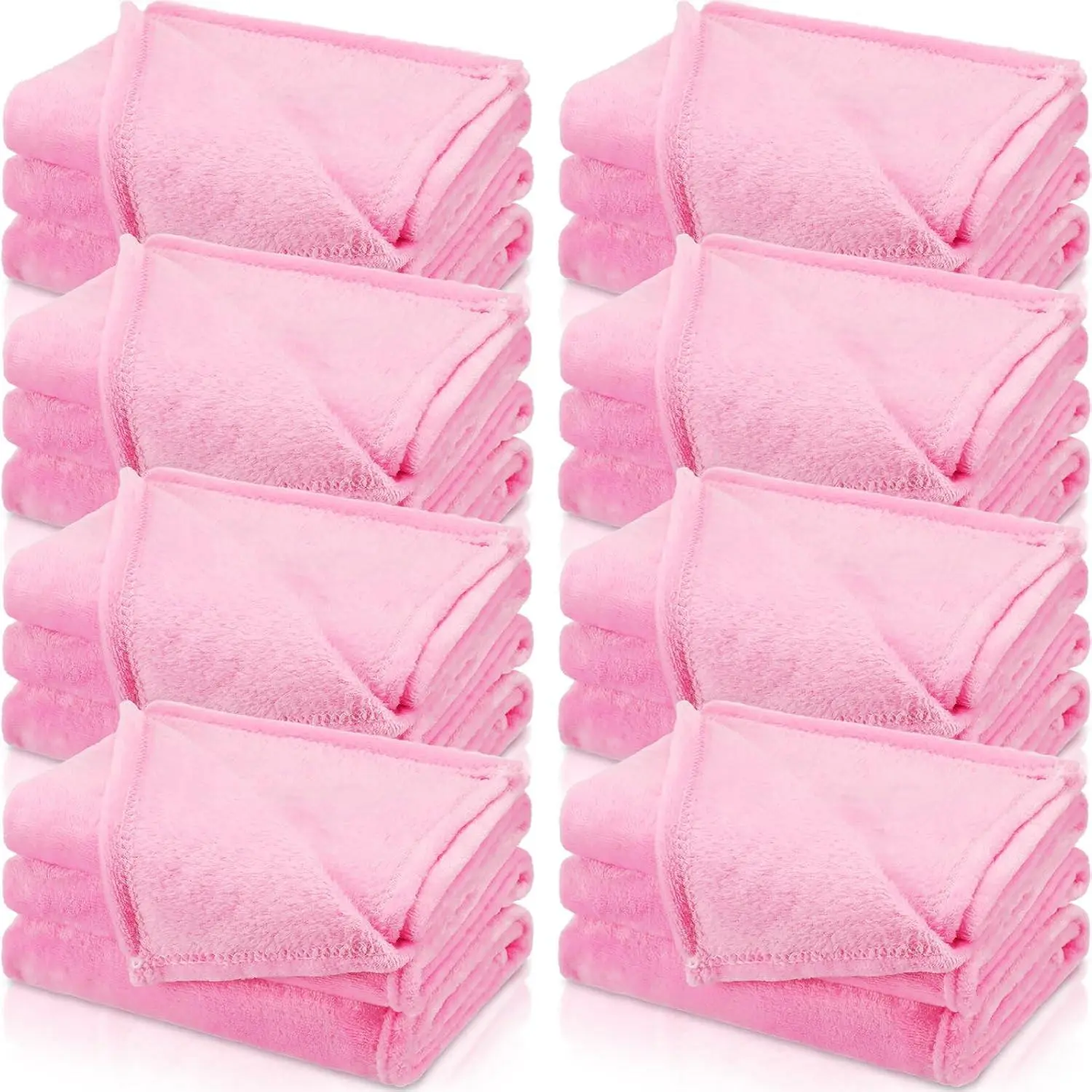8 count Fleece Throw Blanket for Girl 40x60 in Sleepover Blankets for Galentine's Party Wedding Guest Slumber Favors Cozy Movie Night Blanket Set()