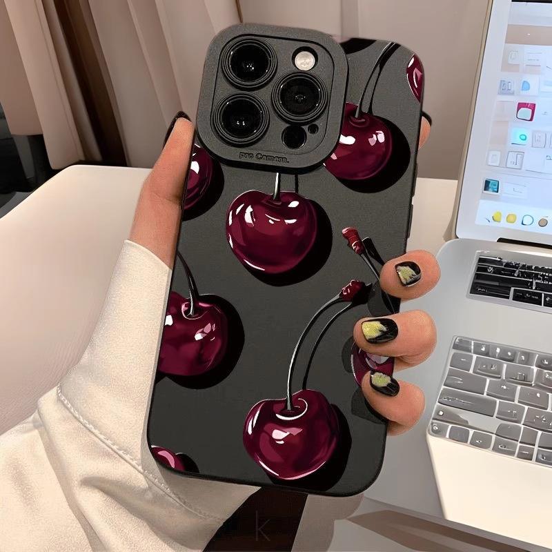 Full Screen 2D Apple Pattern Shockproof TPU Phone Case / for iPhone 17 Air / 16 Plus / 15 Pro Max / 14 Pro / 13 / 12 / 11 / Full Protection Shockproof Phone Case / Ideal as a Gift for Family or Friends / Ideal Daily Protection Accessory / MS615