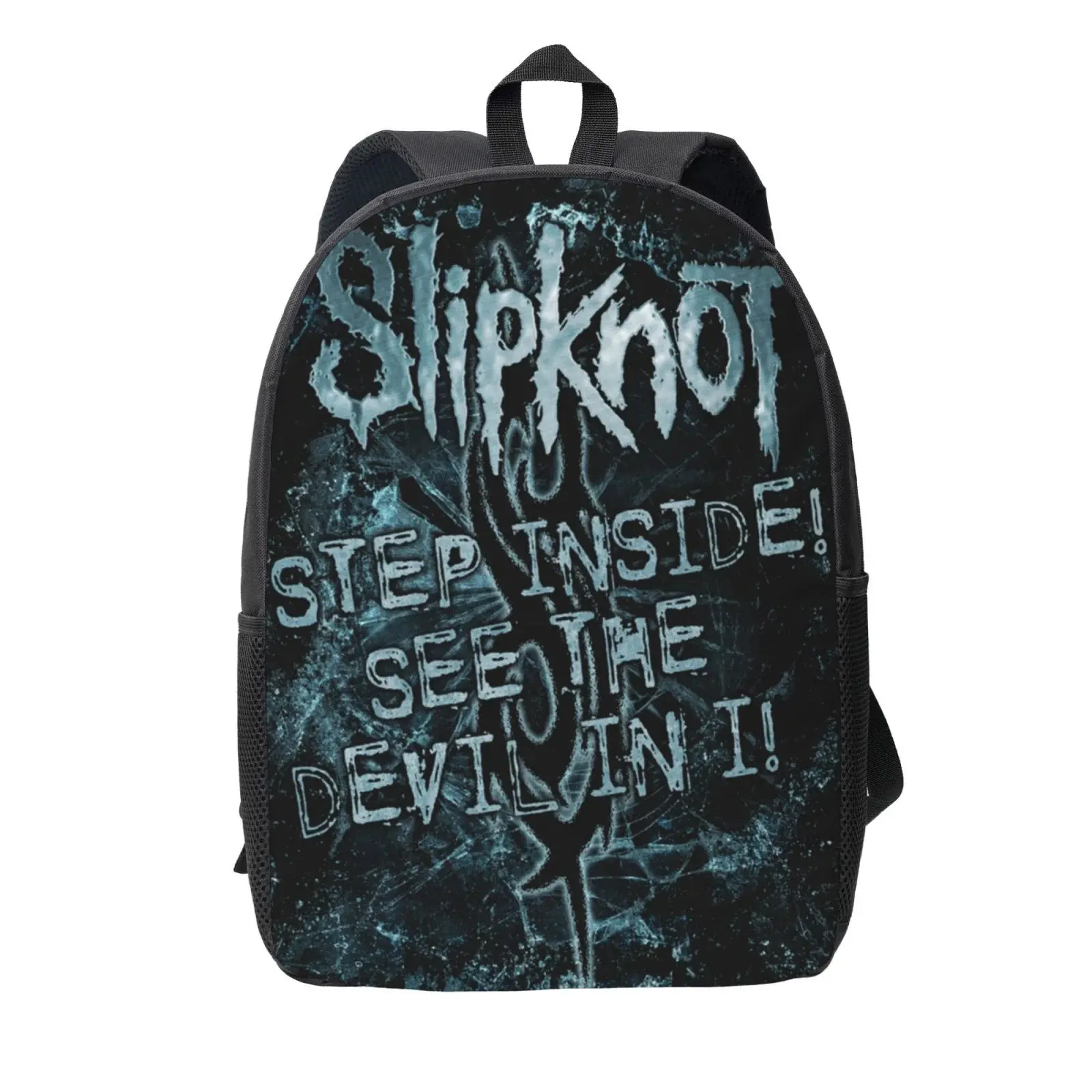 Slipknot Broken Glass Backpack Simple Lightweight Backpack Fashion Travel Backpack Laptop Backpack 17 Inch