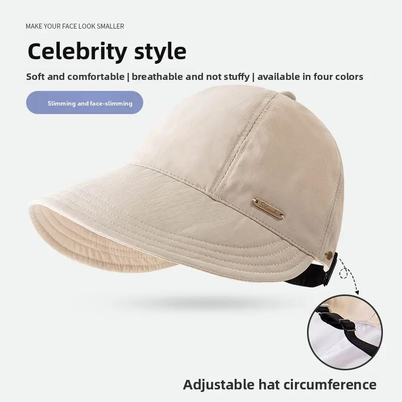 Ruth's same style fisherman hat for women summer large brim face covering sun protection uv protection fashion easiest matching new arrival sun hat