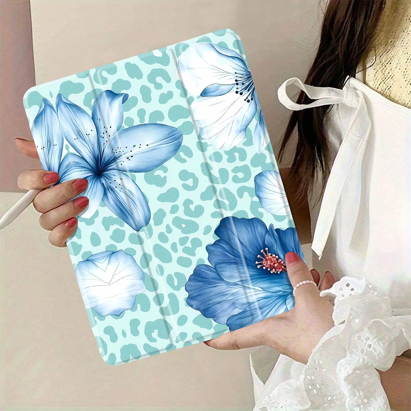 TPU Tablet Cover with Auto Wake/Auto Sleep Function, Stylish Panda Sunglasses Pattern, Protective Accessory for Gifting Occasions, Protection, Auto Wake/Sleep, Protect Cover