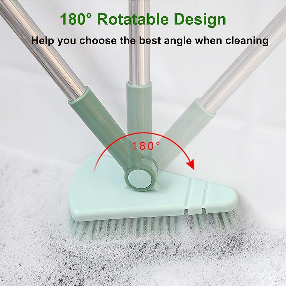 Stiff Bristle Shower Brush, Removable Cleaning Brush with Long Handle, Home Essentials Professional Cleaning Tool for Bathroom & Kitchen & Balcony, Floor Tiles Cleaning Supplies 2024 Rug Cleaning, Summer Gift