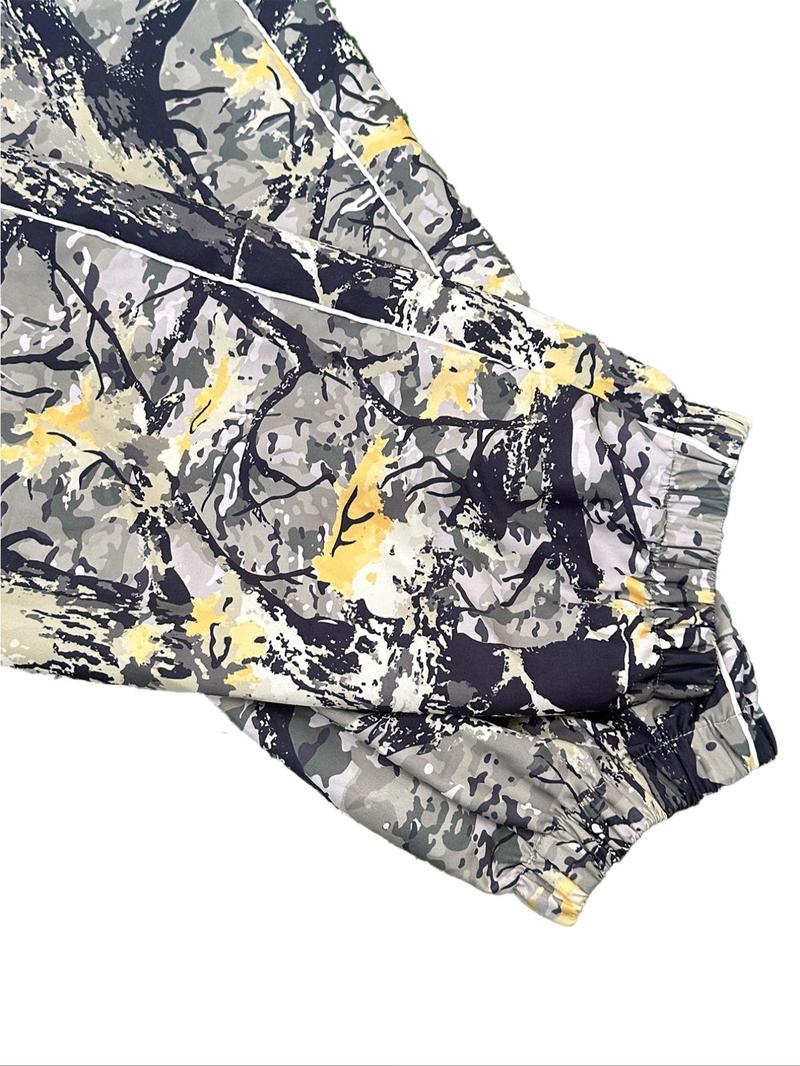 Men's All Over Print Camouflage Pants, Casual Comfy Loose Trousers for Spring & Fall, Fashion Men's Bottoms for Daily Wear