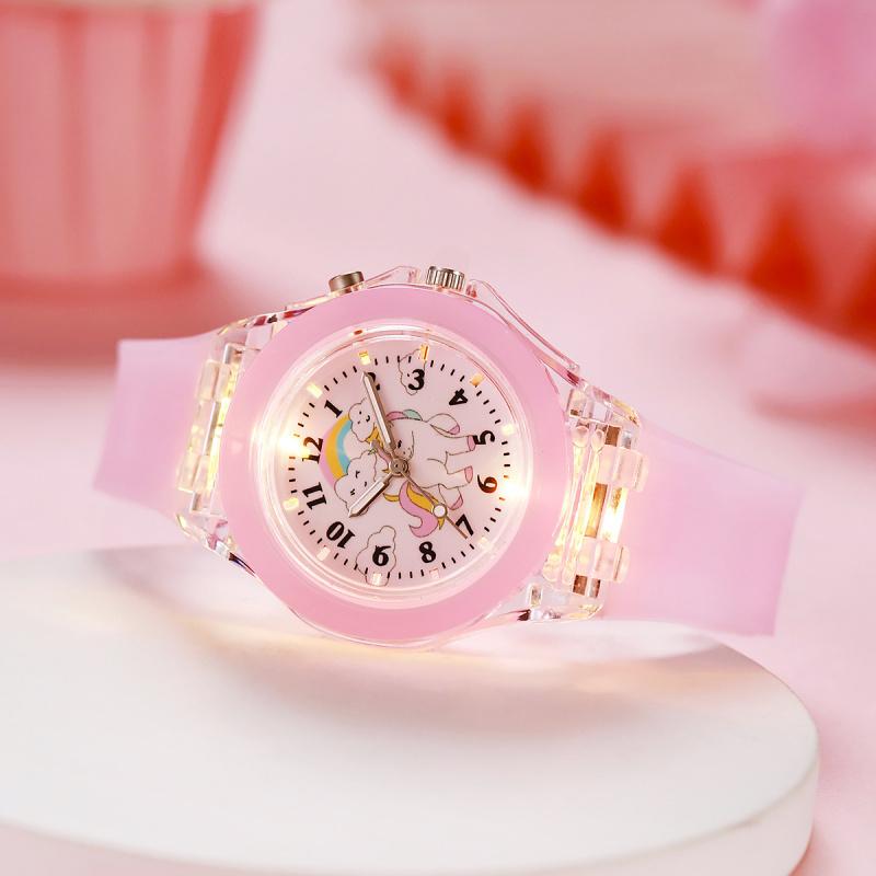 2026New Cute Unicorn Design Watch & Bracelet Set, Fashionable Analog Quartz Watch & Jewelry Set for Girls, Trendy All-match & Exquisite Watch Set for Birthday Gift
