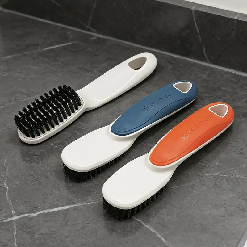 2pcs Multifunctional Home Shoe Brush Multi-Purpose Laundry Cleaning Brush Shoe Brush Stiff Bristle Laundry Brush Home Shoe Washing Clothes Board Brush, Hanging Storage Convenient And Practical, Manual Multifunctional Cleaning Tool, Without Battery
