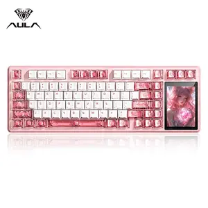 Aula L99 Mechanical Keyboard, 84-Key Layout, RGB Lighting, Wired/wireless, Hot-Swappable Axes, Customizable Animations, Large Battery Capacity