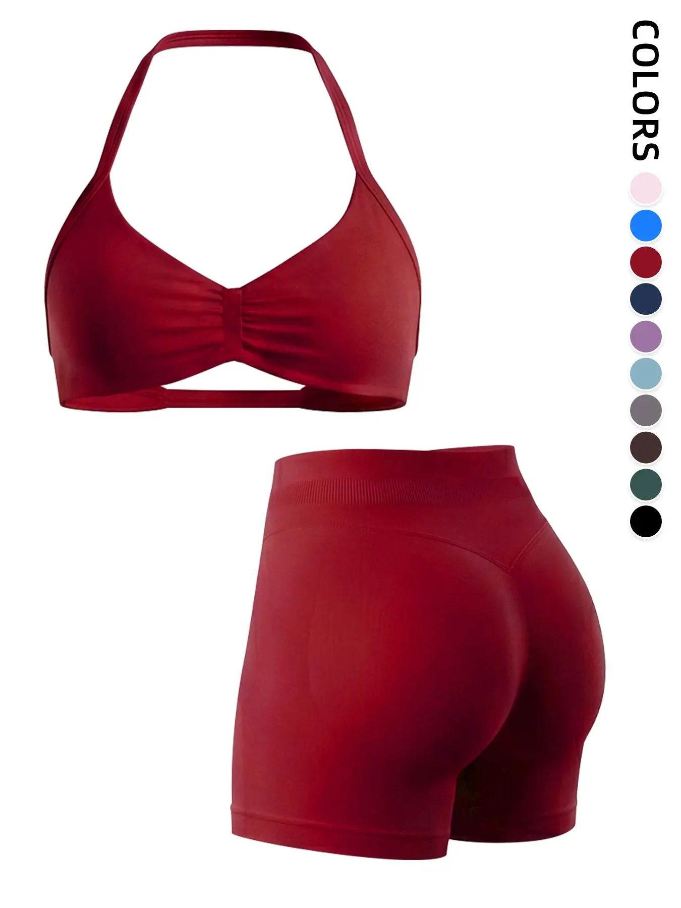 Women's Strapless Sports Bra with Shapewear Shorts, Lightweight Seamless Design, Ideal for Workout and Daily Wear, Comfortable Fit, Sporty Bra Set, Seamless Sportswear