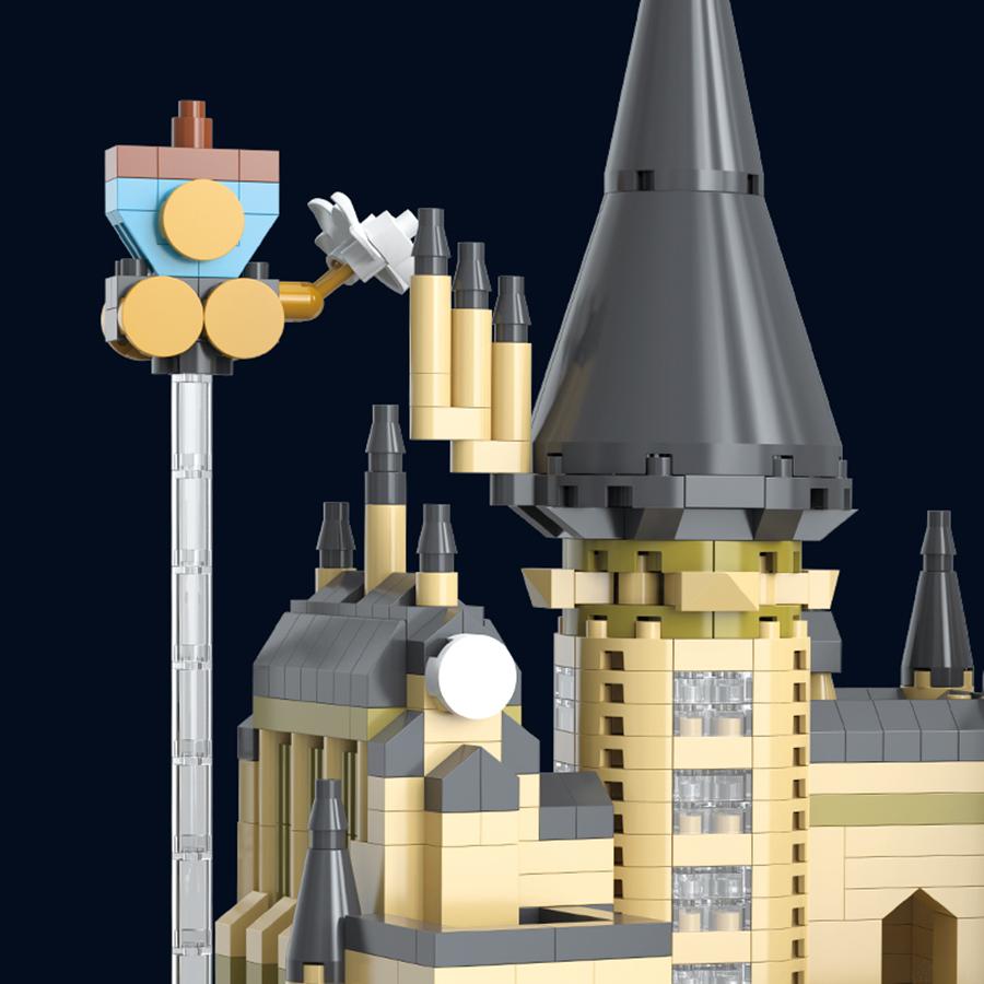 Hogwarts Castle Building Blocks, Creative Micro Building Blocks, DIY Educational Assembly Bricks Toy for Teenager & Adult, Model Set
