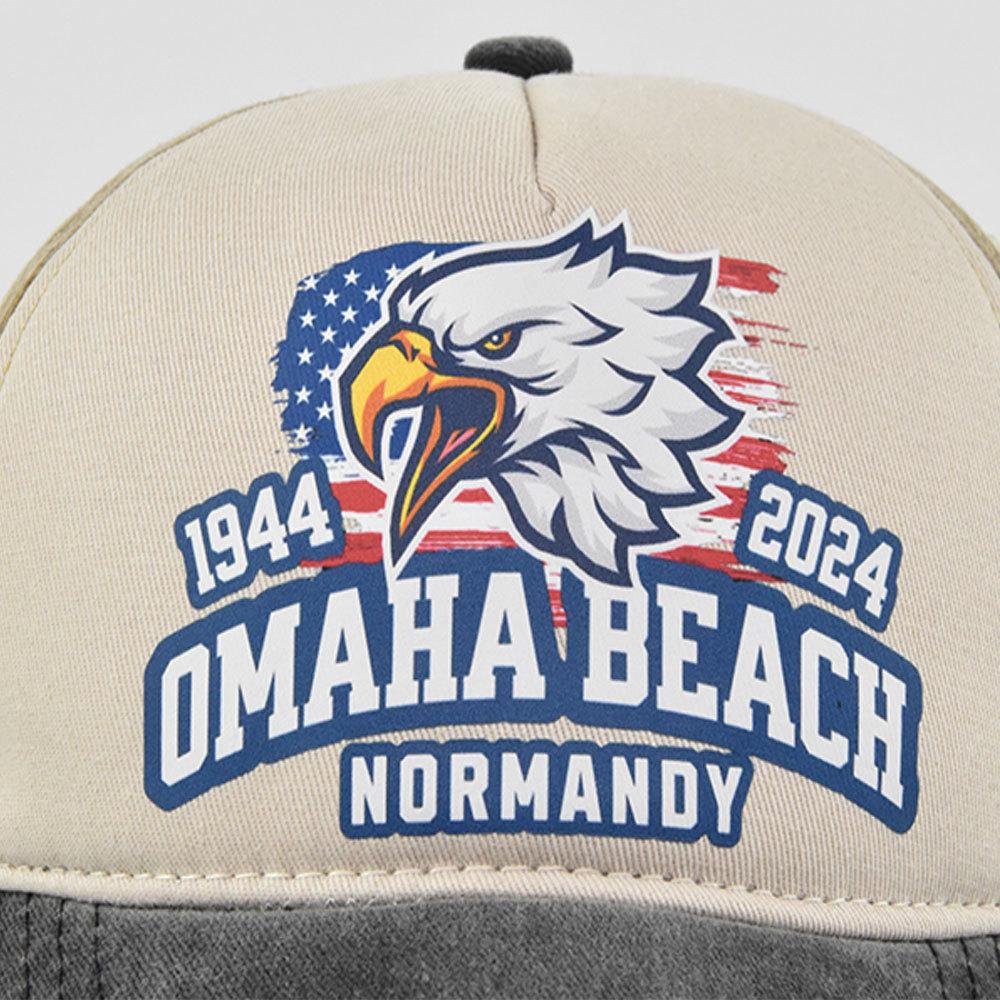 Cross-border Eagle Baseball Cap, Vintage Print Duckbill Cap, Motorcycle Truck Cap, Men's Washed Vintage Sun Hat