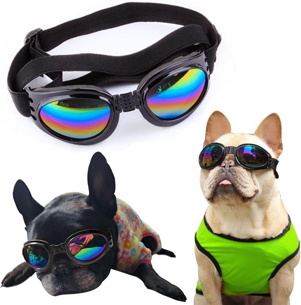 Trendy Small Dog Eye Protection Sunglasses - UV Shield Doggles for Outdoor Adventures