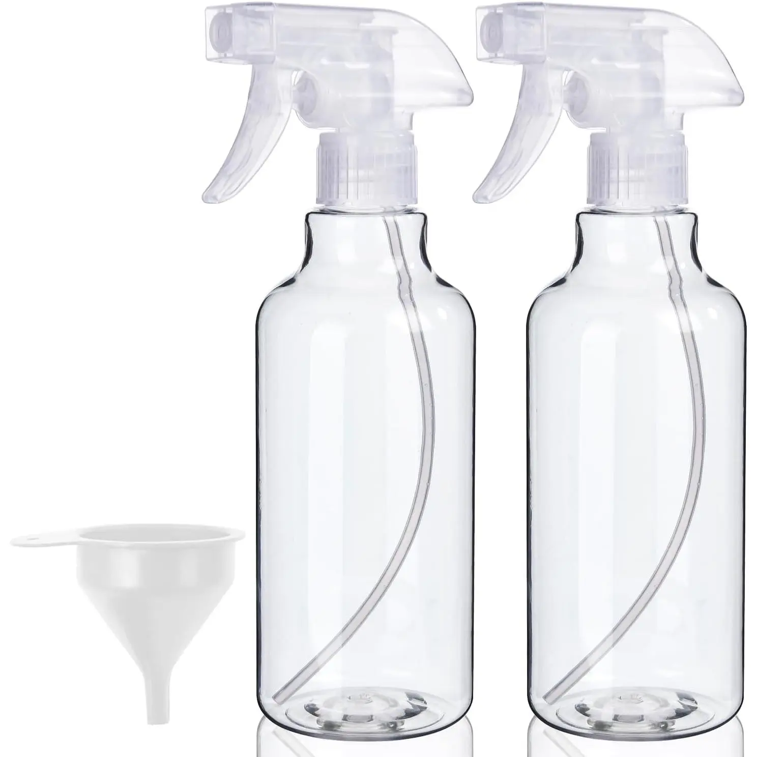 Plastic  Bottles (2-Pack, 16.9 Oz) Mist & Stream, Heavy Duty Spraying | Heavy-Duty Empty Water Sprayer Bottle for Cleaning Solutions, Essential Oils, Hair, , BBQ,   Behavior Correction