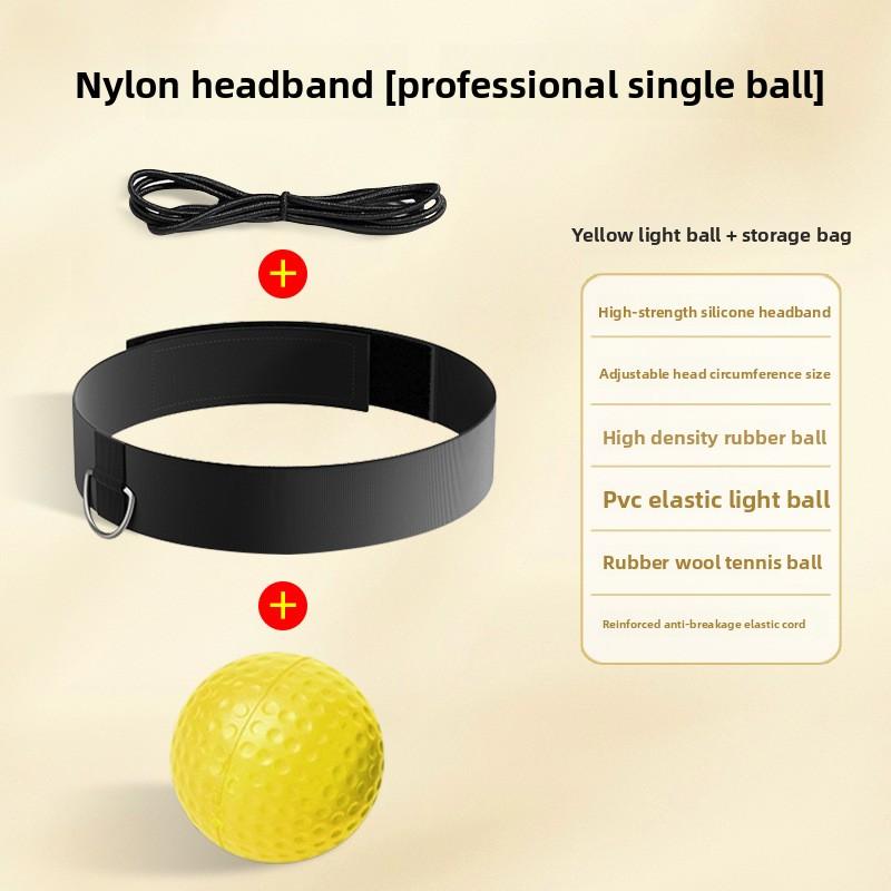 Head-mounted boxing reaction ball concentration attention training ball Decompression adult fitness rebound speed ball