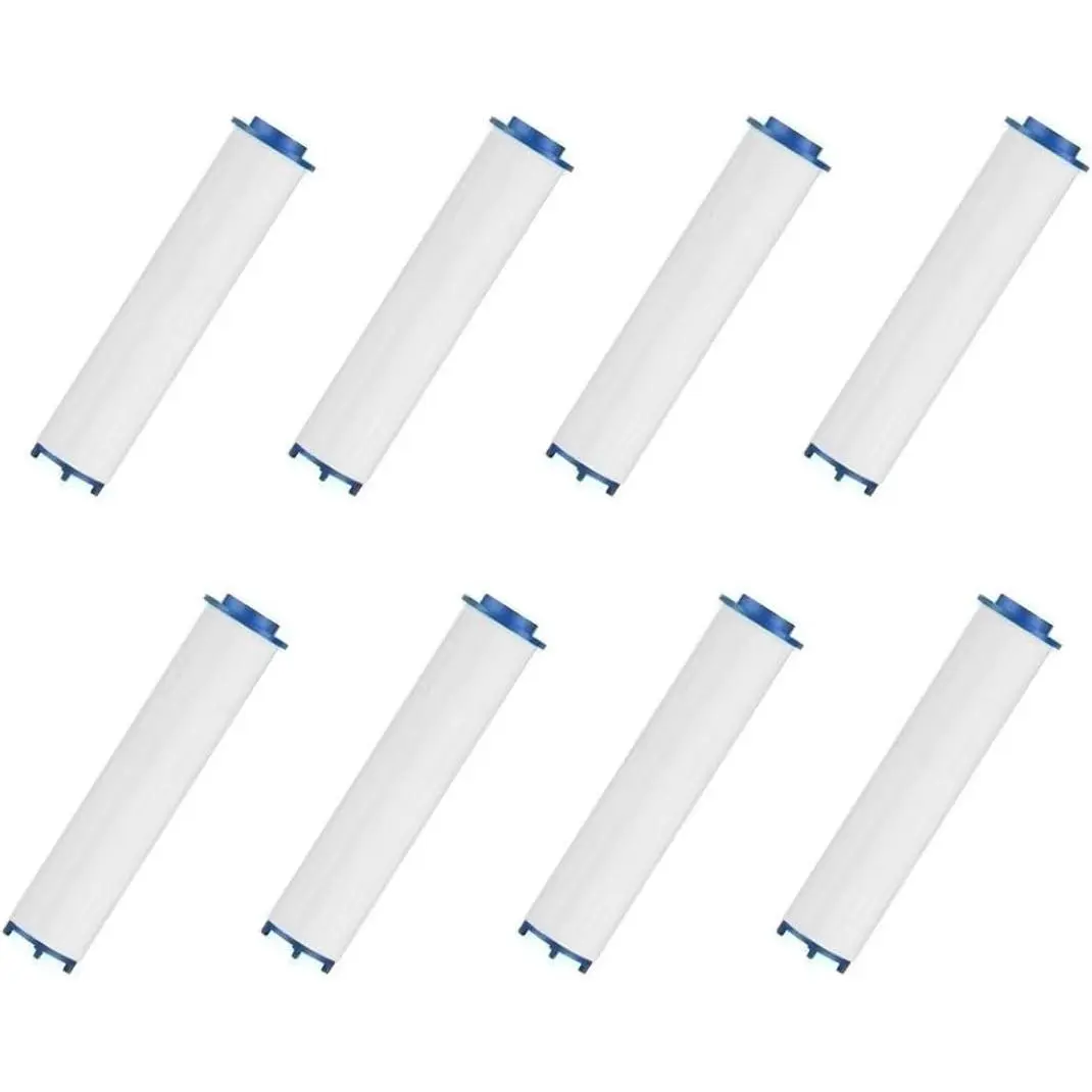 Shower   Filter  8-Pack - High Capacity PP  Shower Filter for Detachable Heads, 3.74x0.94 Inch (Family Use Water Purification System)