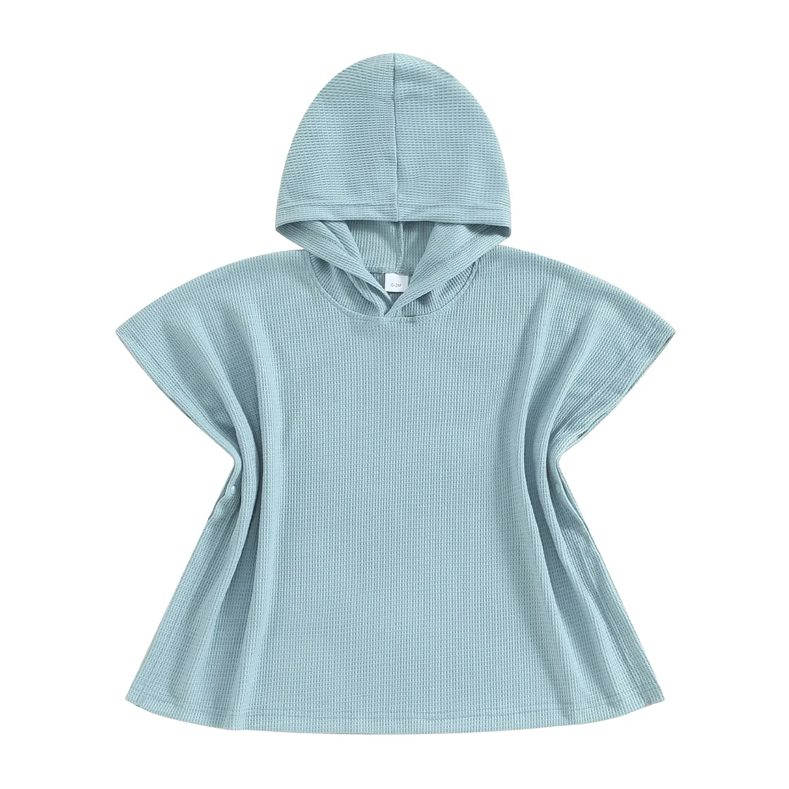 Toddler Swim Coverup Boy Girl Waffle Hooded Poncho Kid Baby Swimsuit Cover Up for Beach Pool Surf